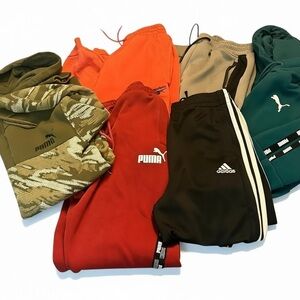 6 piece bundle athletic leisure wear sweatshirt hoodies sweatpants track pant